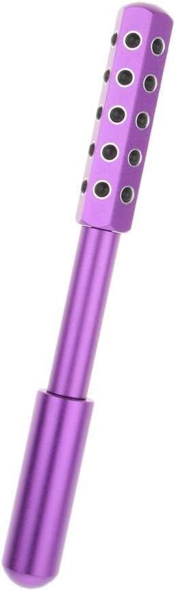 Electric Massage Anti-Aging Anti Wrinkles Face Eye Skin Uplift Tightening Massage Roller Stick Pink Purple Red, as described Stress (Color : Red) Handheld (Color : Purple)