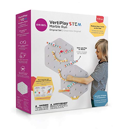 ORIBEL VertiPlay STEM Marble Run | Learning Toy | Stick & Play Wall Toy
