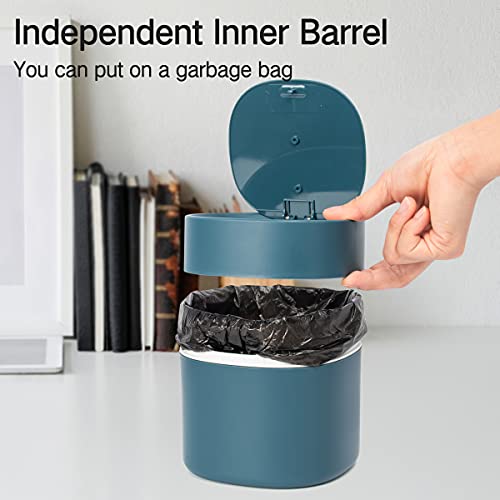 Countertop Trash Can,Mini Garbage Can with Lid,Desktop Trash Bin,Tiny