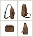 Canvas Chest Pack Crossbody Bag Classic Fashion Vintage Canvas Casual Chest Bag Rucksack Hold Iphone, Ipad and Samsung