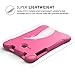 MoKo Samsung Galaxy Tab A 7.0 Case - Kids Friendly Ultra Light Weight Shock Proof Super Protective Cover Case for Samsung Galaxy Tab A 7.0 Inch Tablet 2016 Release (SM-T280 / SM-T285 Version), MAGENTA