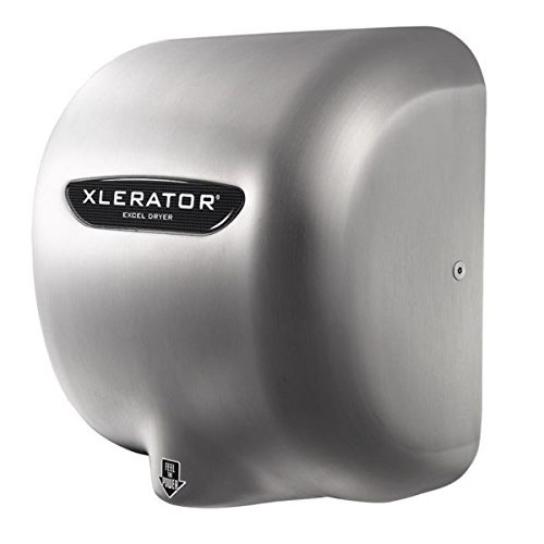 Excel Dryer XLERATOREco XL-SB-ECO Hand Dryer, No Heat, Brushed Stainless Steel Cover, Automatic Sensor, Surface Mounted, GreenSpec Listed, Commercial Hand Dryer, 110/120V 500 Watts
