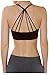 Humble Chic Women's Criss Cross Back Seamless Sports Bra - Padded Strappy Bralette