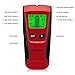 WELQUIC Stud Finder Electric Center-finding with 3-in-1 Metal AC Wires Wood Detector with Backlit LCD Screen and Beeping Signal Alert, Black and Red