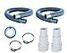 FibroPool Pool Filter Hose Replacement Kit - Two 6 Foot 1.25