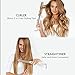 Liaboe Hair Curler, Hair Straightener, 2 in 1 Ceramic Curling Iron and Flat Iron for All Hair Types Anion Hair Care, Adjustable Temperature, Universal 110V-240V Voltage (Glove Included)