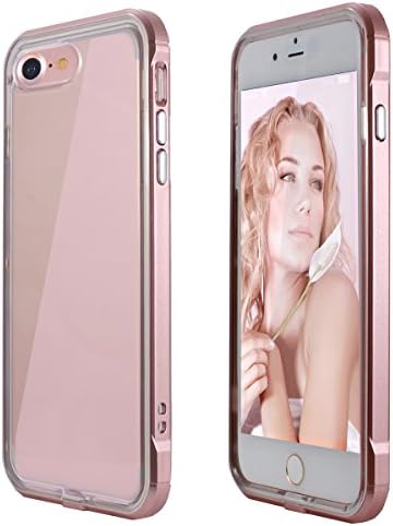 iPhone 7 Case, Incircle [Ultra Hybrid] Dual protection [Crystal Clear] Clear back + PC Frame for iPhone 7 (2016) (RoseGold)