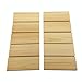 COOLOOdirect 10 Pieces Natural Pine Wood Rectangle Board Panel for Arts Craft - 10cm x 4cm x 0.6cm (3.93x1.57x0.24inch)
