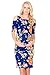 My Bump Women's Various Print Cold Shoulder Fitted Maternity Dress(Made in U.S.A.)