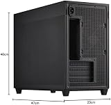 ASUS Prime AP201 MicroATX Case Black 360mm Radiator Support 338mm GPU view 16