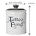 Cottage Creek Tattoo Gifts Round Ceramic Tattoo Fund Jar/Tattoo Addict Tattoo Artist [White]