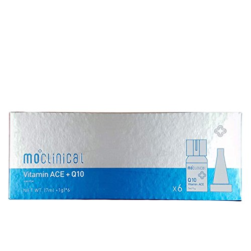 Magnolia Orchid MO Clinical Vitamin ACE + Q10 (Upgraded Version) for All Skin Types, 6 Vials, (7ml + 1g) Each Vial