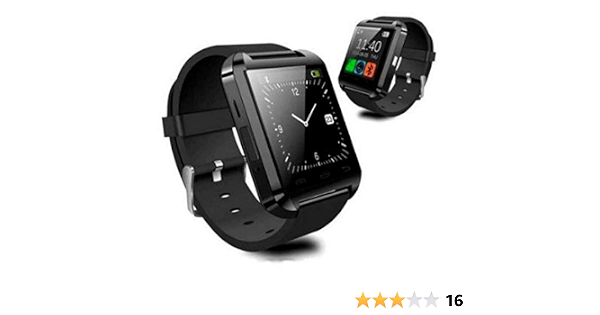 Gadgets One Reloj Inteligente Smartwatch U8 Negro Bluetooth/Compatible iOS  - Android : Amazon.com.mx: Electrónicos