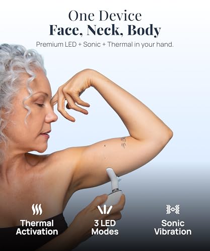 MyDerma Dream MyoGlow LED Massaging Device for Arms, Legs, and Face