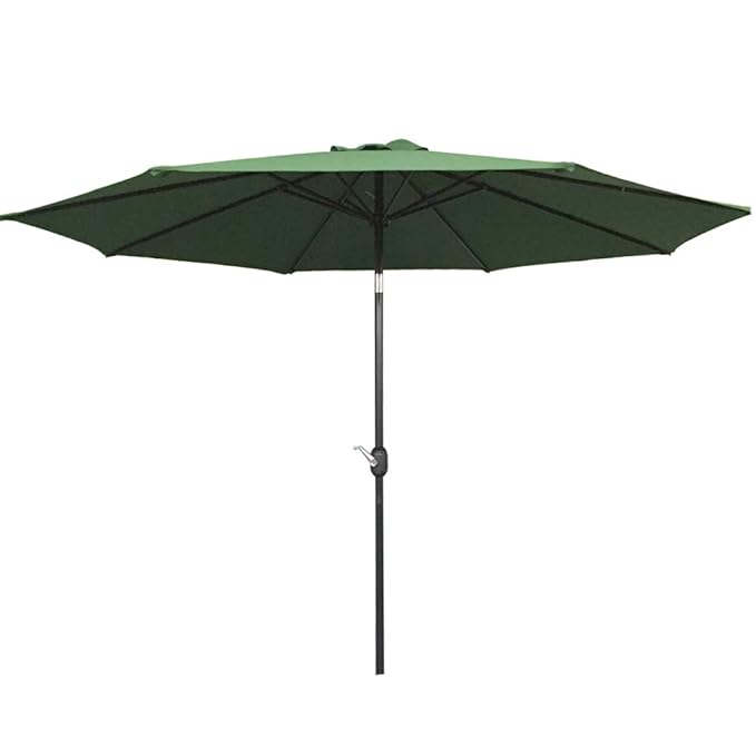 HENGMEI 300cm ALU Sonnenschirm Gartenschirm Terrassenschirm Marktschirm Ampelschirm Strandschirm Kurbelschirm mit UV Schutz 4