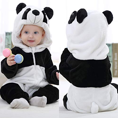 IDGIRL Infant Panda Costume, Animal Newborn Cosplay Pajamas for