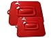 Ari+Ellie Silicone Casserole Dish Lid Cover With Suction | Oven Safe, Rectangular, Red, SET OF 2- XL- 16