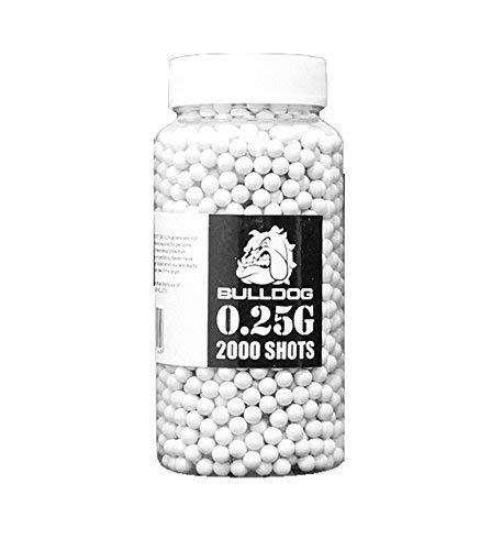 Bulldog High Pro Grade 6mm 0.25g White Medium Weight BB Pellets x 2000