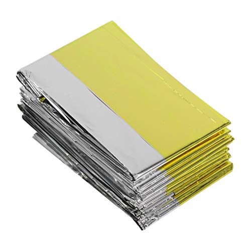 Portable Multifunctional Emergency Blanket Lifesaving Thermal Insulation Sunscreen Blanket Gold Silver Double Color - Thumbnail 6