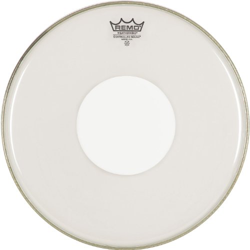 Remo CS-0113-00 13-Inch Controlled Sound Drum Head, White Dot On Bottom, Coated