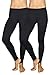 90 Degree By Reflex Power Flex Yoga Pants - Black 2 Pack Small