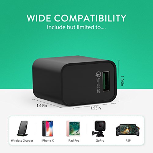 Quick Charge 3.0 Adapter, Seneo 18W Qucik USB Wall Charger for Wireless Charger, Charging Adapter fo - //medicalbooks.filipinodoctors.org