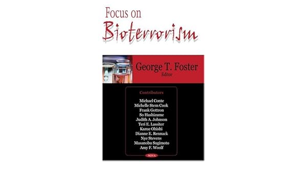 Focus On Bioterrorism George T Foster 9781600211850 - 
