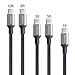 AXELECT USB Type C Cable, 5PACK (10ftx1, 6ftx1, 3ftx2, 1ftx1) Nylon Braided USB C to USB A Charging Sync Cable for Samsung Galaxy S8/S8 Plus, LG/G5/G6, HTC 10 and More USB Type C Devices