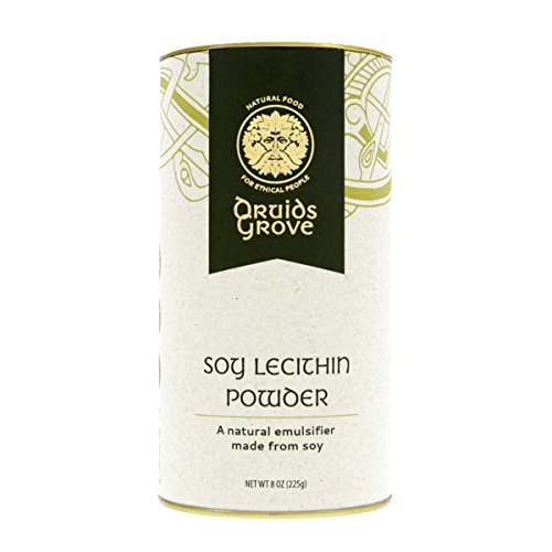 Druids Grove Soy Lecithin Powder ☮ Vegan ⊘ Non-GMO ❤ Gluten-Free ✡ OU Kosher Certified - 8 oz.