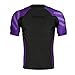 Sanabul Essentials Short Sleeve Compression Base Layer Rash Guard (X-LARGE, PURPLE)