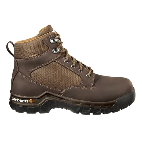 Carhartt Men's Rugged FF6013-M Flex Waterproof 6" Soft Toe Work Boot, Dark Brow…