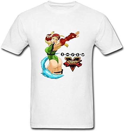 Men's Street Fighter 5 Cammy White Cool Game Short Sleeve T Shirt S XXXX-Large