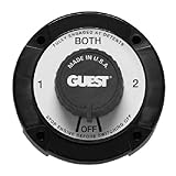 Guest 2111A Universal Mount Marine Battery Selector Switch (230 Continuous, 345 Momentary Amps)