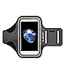 J&D Armband Compatible for Apple iPhone 8 Plus/iPhone 7 Plus Armband, Sports Armband with Key Holder Slot for iPhone 8 Plus Running Armband, Perfect Earphone Connection While Workout Running, Black