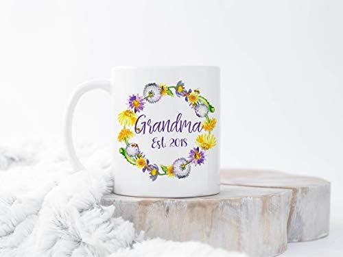 custom new Grandma Mug Coffee Tea Cup Grandmother gift Christmas gifts for Grandma est 2019 pregnancy reveal to grandparents mother in law gift nana