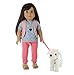 PZAS Toys 18 Inch Doll Dog Walking Set - Doll Clothes Set with Plush Dog, Dog Leash and More for 18
