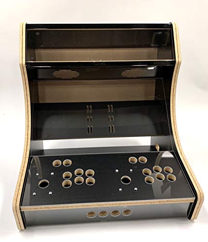 Micro Center Raspberry Pi (not Included) Retro Arcade 2-Player Bartop Cabinet - Unassembled