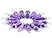 Amethyst 15pcs Natural Stone Gemstone Bullet Shape Hexagonal Healing Pointed Chakra Beads Crystal Quartz Stone Pendants for Necklace Jewelry Making (Amethyst)