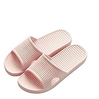 Habudda Summer Slippers Soft Non-Slip Shower Slippers Beach Slippers(M, Pink)