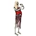 Halloween Haunters Life-Size Standing Skeleton Zombie Man Singer Singing Musician Rock Band Prop Decoration - Thick Rubber Latex