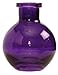 Ivy Lane Design 5-Pack Transparent Glass Vases, 3.5-Inch, Purple