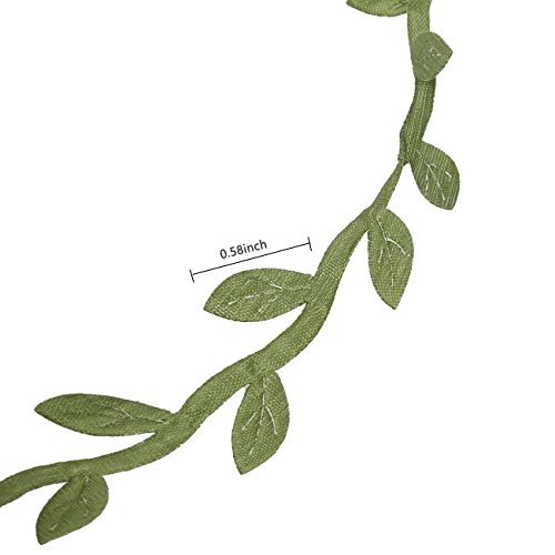 Artificial Vines, Fake Hanging Plants Silk Ivy Garlands Simulation Foliage Rattan Green Leaves Ribbon Wreath Accessory Wedding Wall Crafts Party Décor - Thumbnail 2