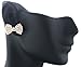 2 Pairs of Goldtone with Clear Iced Out Mini Style Bow Stud Earrings (R-2227)