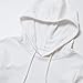 Crop Top Hoodie Long Sleeve Loose Striped for Women Pullover Sweatshirt Black White (S, Striped White Hoodie)