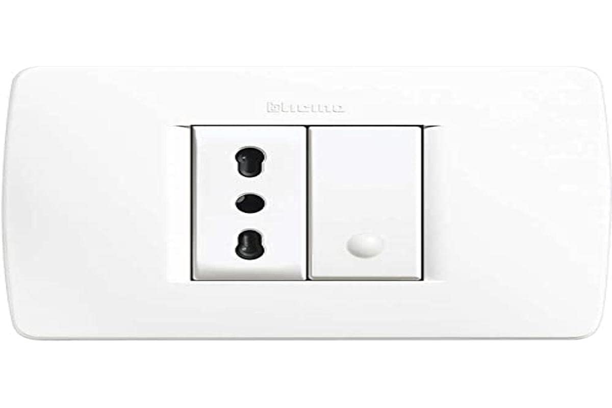 BTicino S4183CAB Kit with Diverter and Socket Pre-Assembled Complete