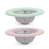 Silicone Sink Strainer,2 PCS Good Grips Silicone Kitchen Sink Strainer,Perfect S