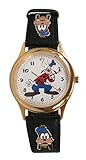 Pedre Classic Unisex Gold-Tone Disney Goofy Watch