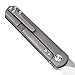 KIZER Cutlery Folding Pocket Knife Front Flipper Drop Point Blade Titanium Handles Tactical Knife, Justin Lundquist Feist Ki3499