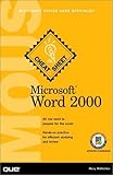Image de Microsoft Word 2000 Mous Cheat Sheet