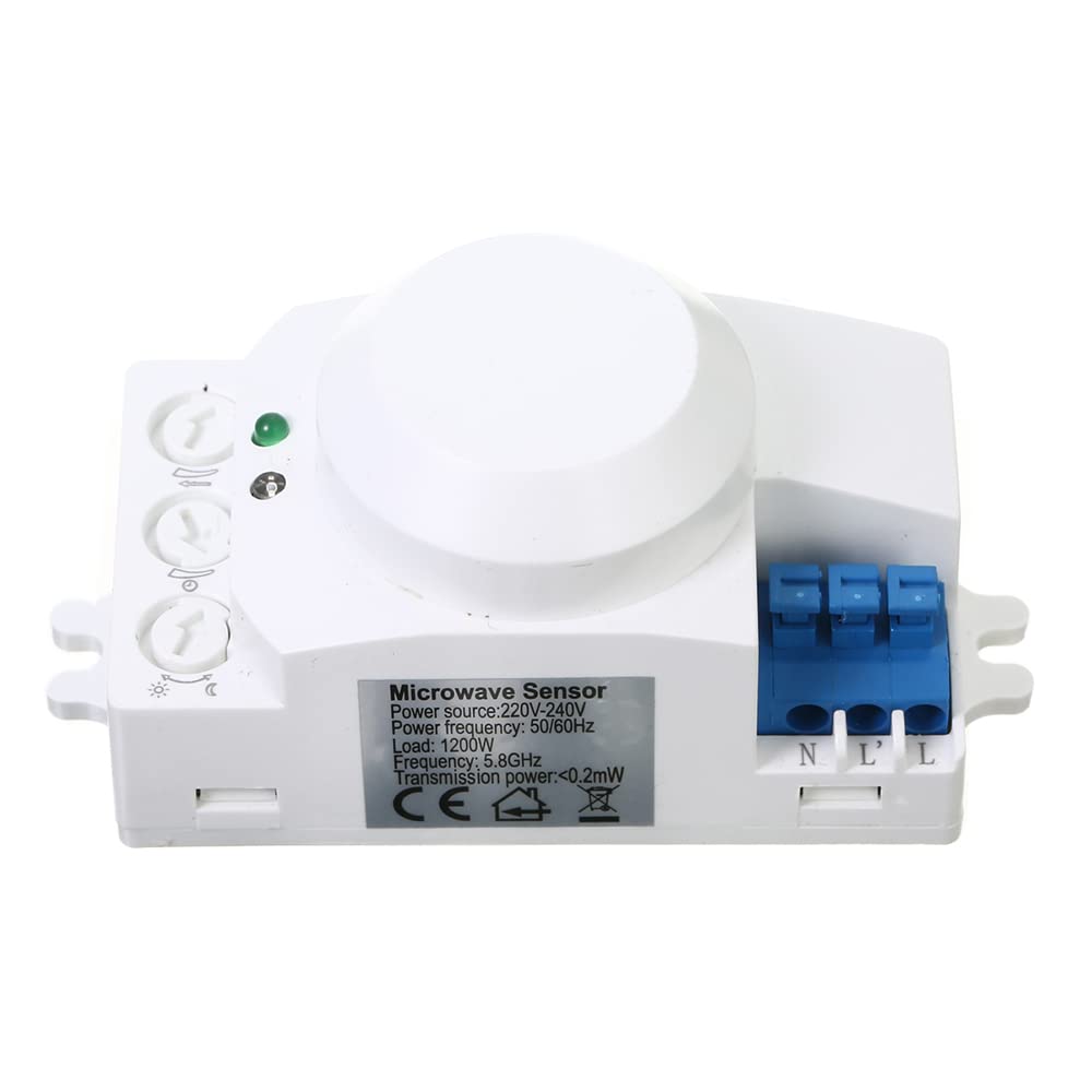 WANGCL 5.8 GHz HF System LED Microwave 360 Degree Motion Sensor Light Switch KKRper Motion Sensor